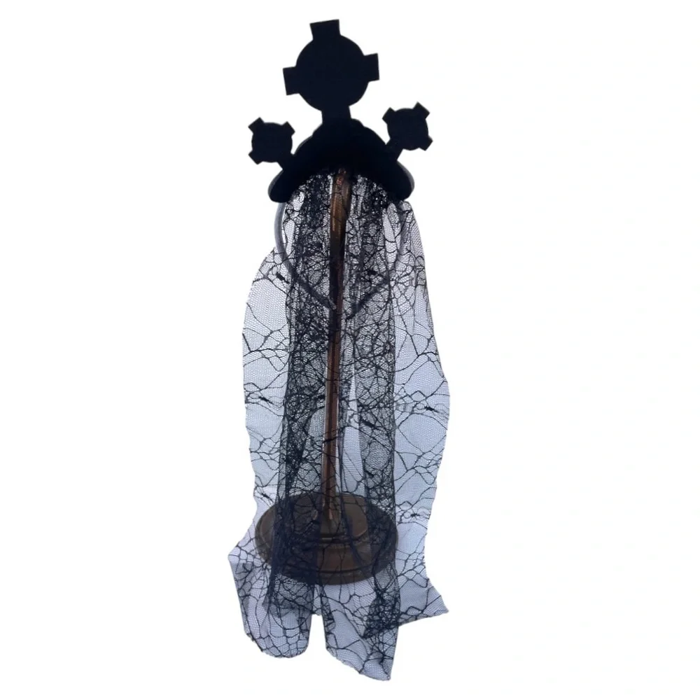 Death Bride Headband Tiara with Veil